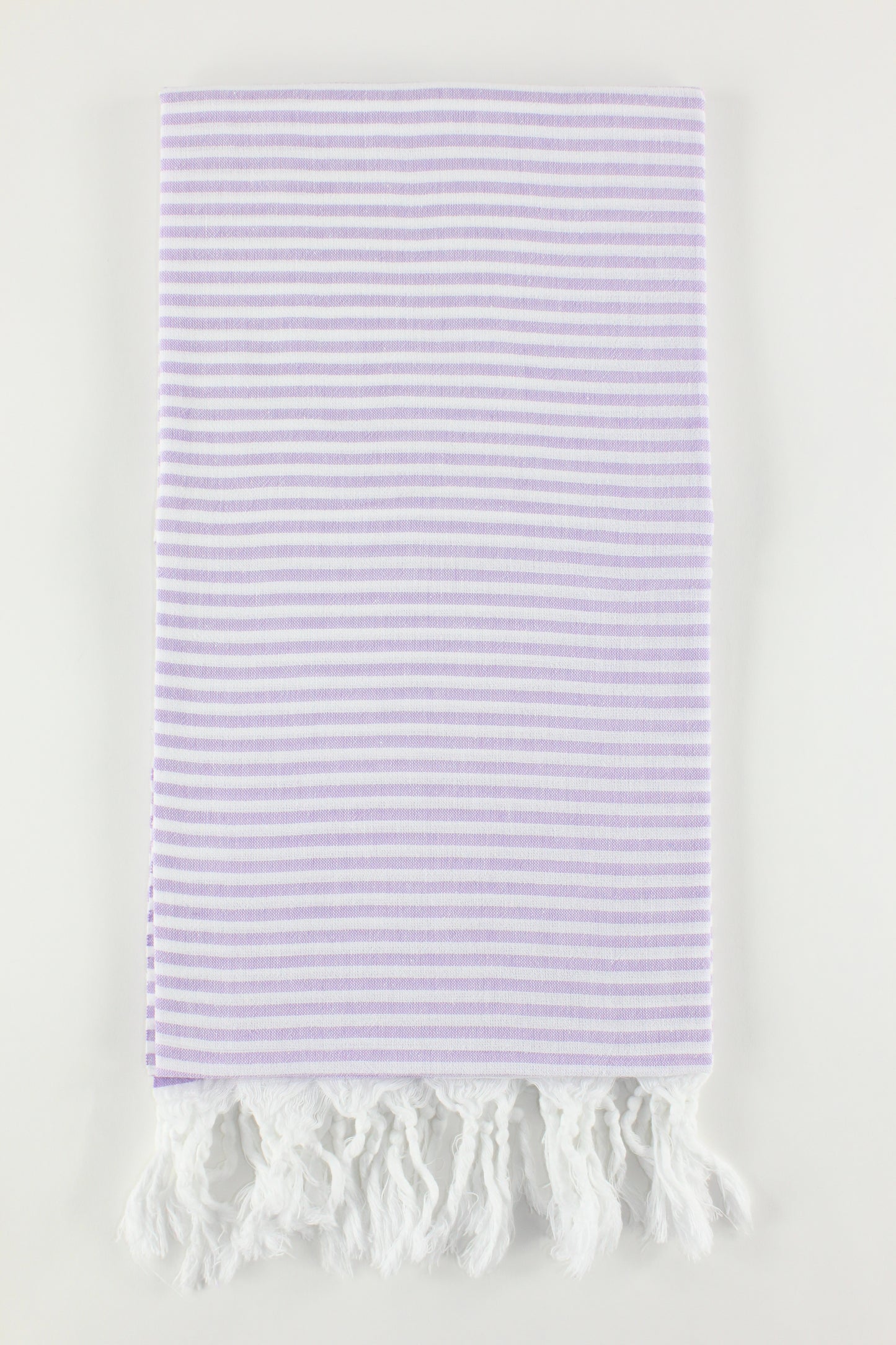 Premium Turkish Full Thin Striped Towel Peshtemal Fouta (Lilac)