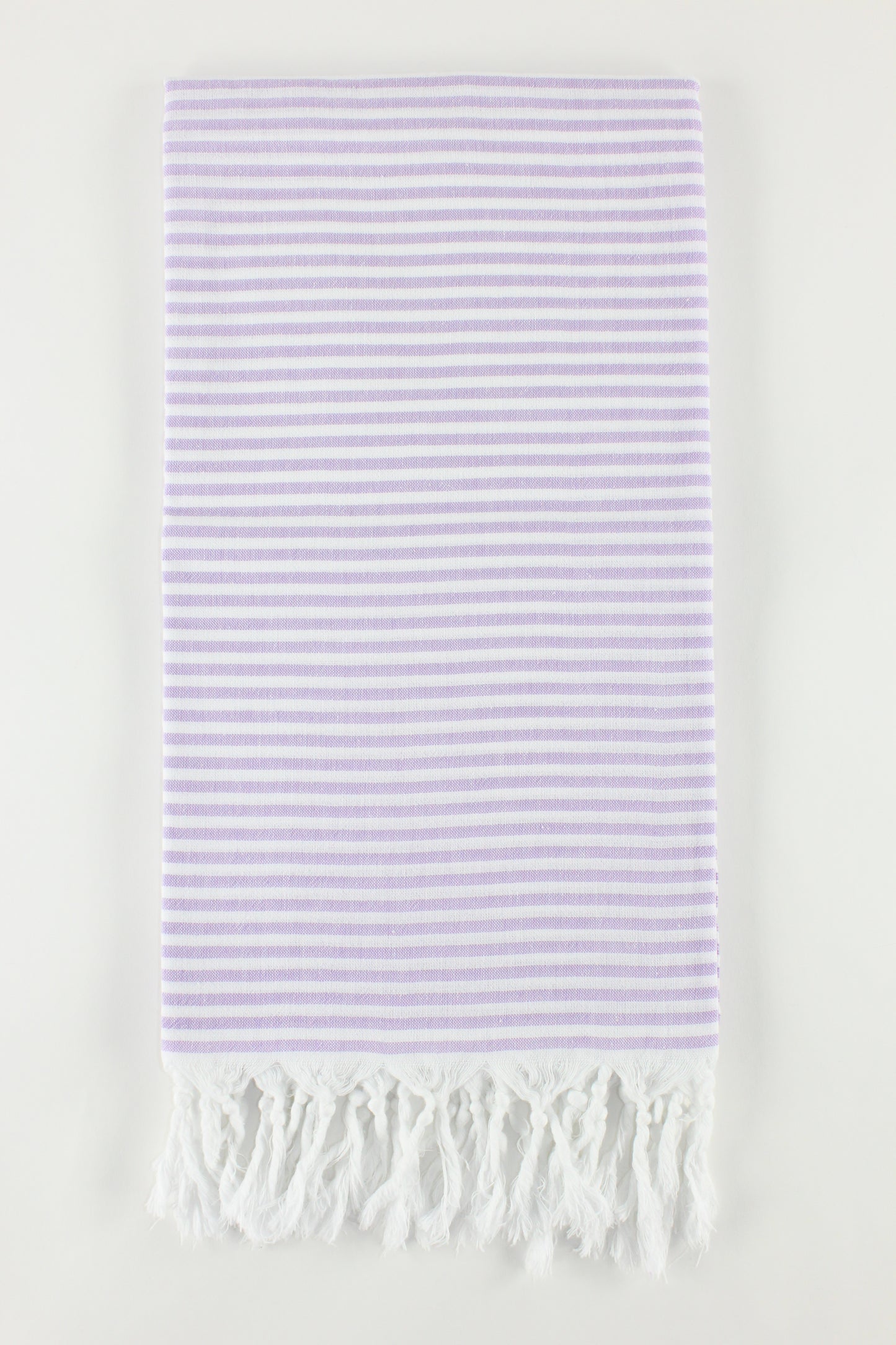 Premium Turkish Full Thin Striped Towel Peshtemal Fouta (Lilac)