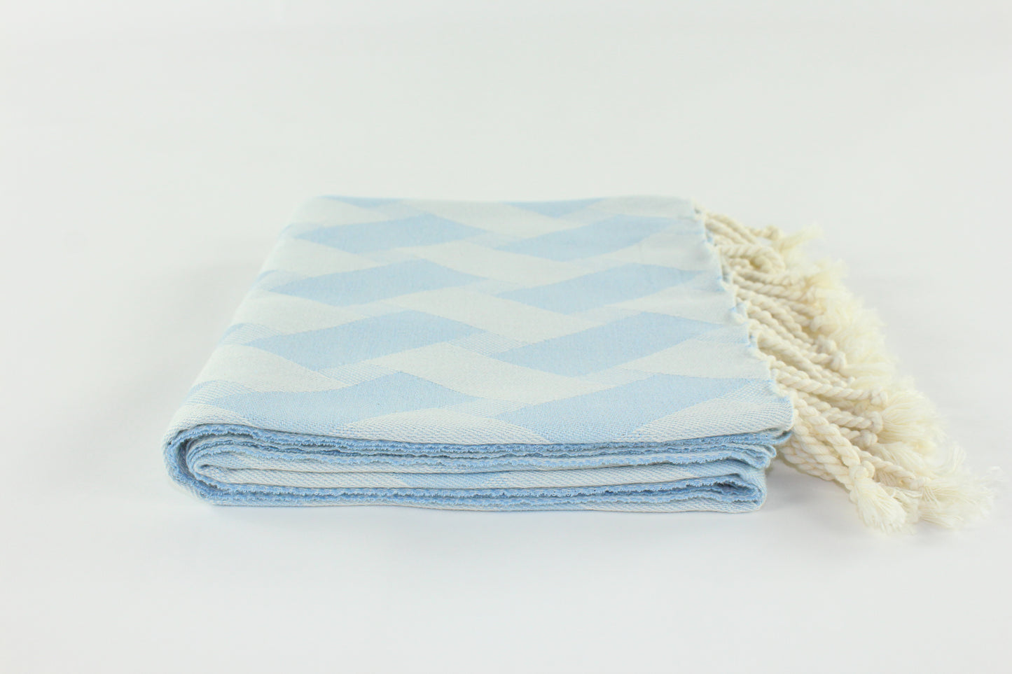 Premium Turkish Towel Peshtemal Fouta (Light Blue)