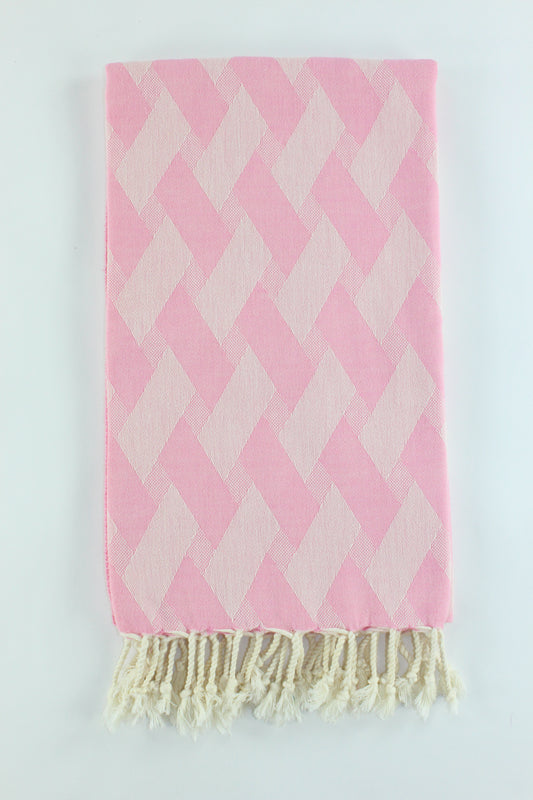 Premium Turkish Towel Peshtemal Fouta (Pink)