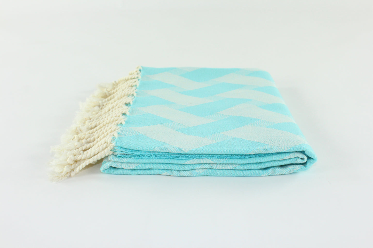 Premium Turkish Towel Peshtemal Fouta (Light Turquoise)