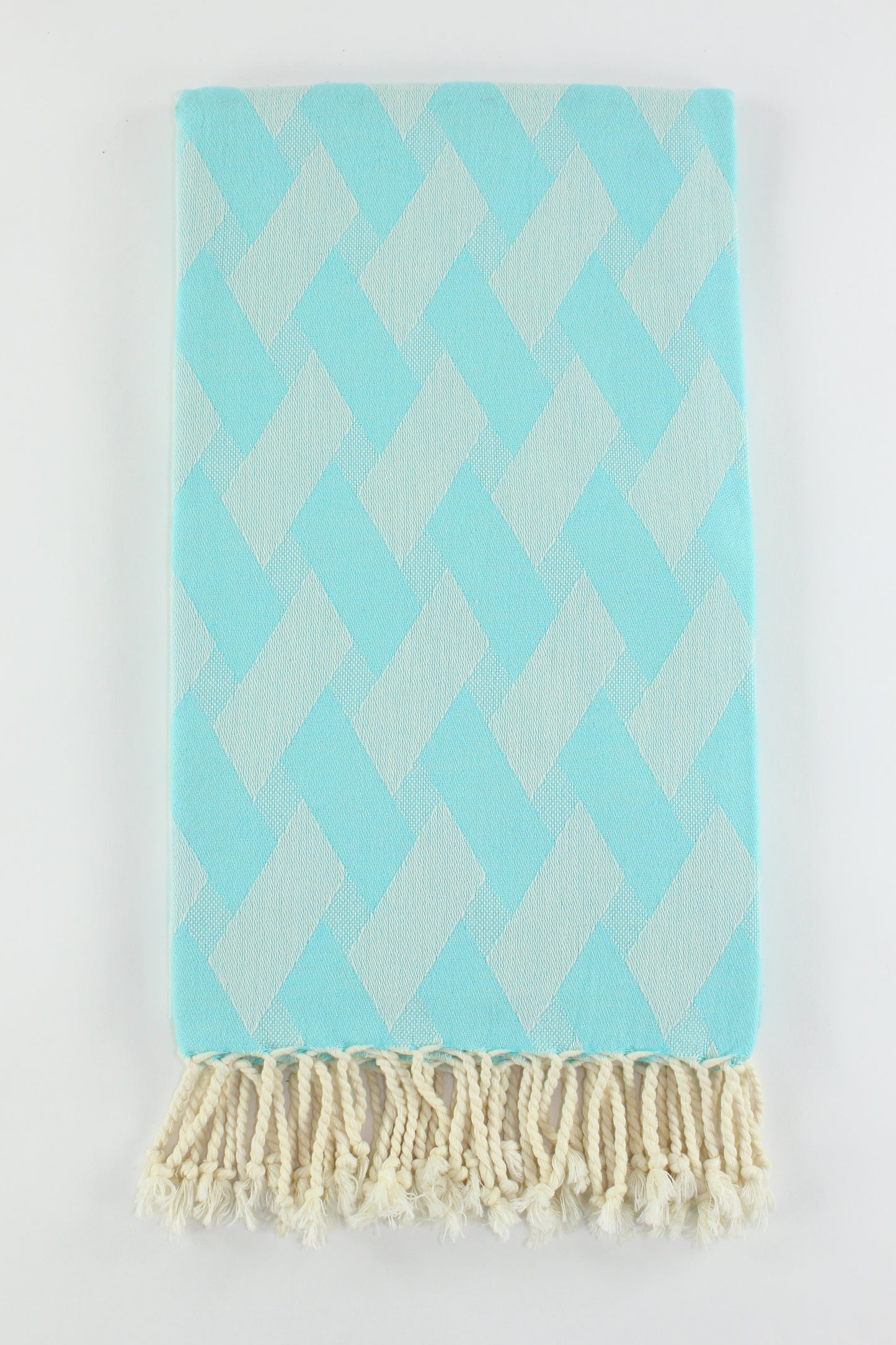 Premium Turkish Towel Peshtemal Fouta (Light Turquoise)