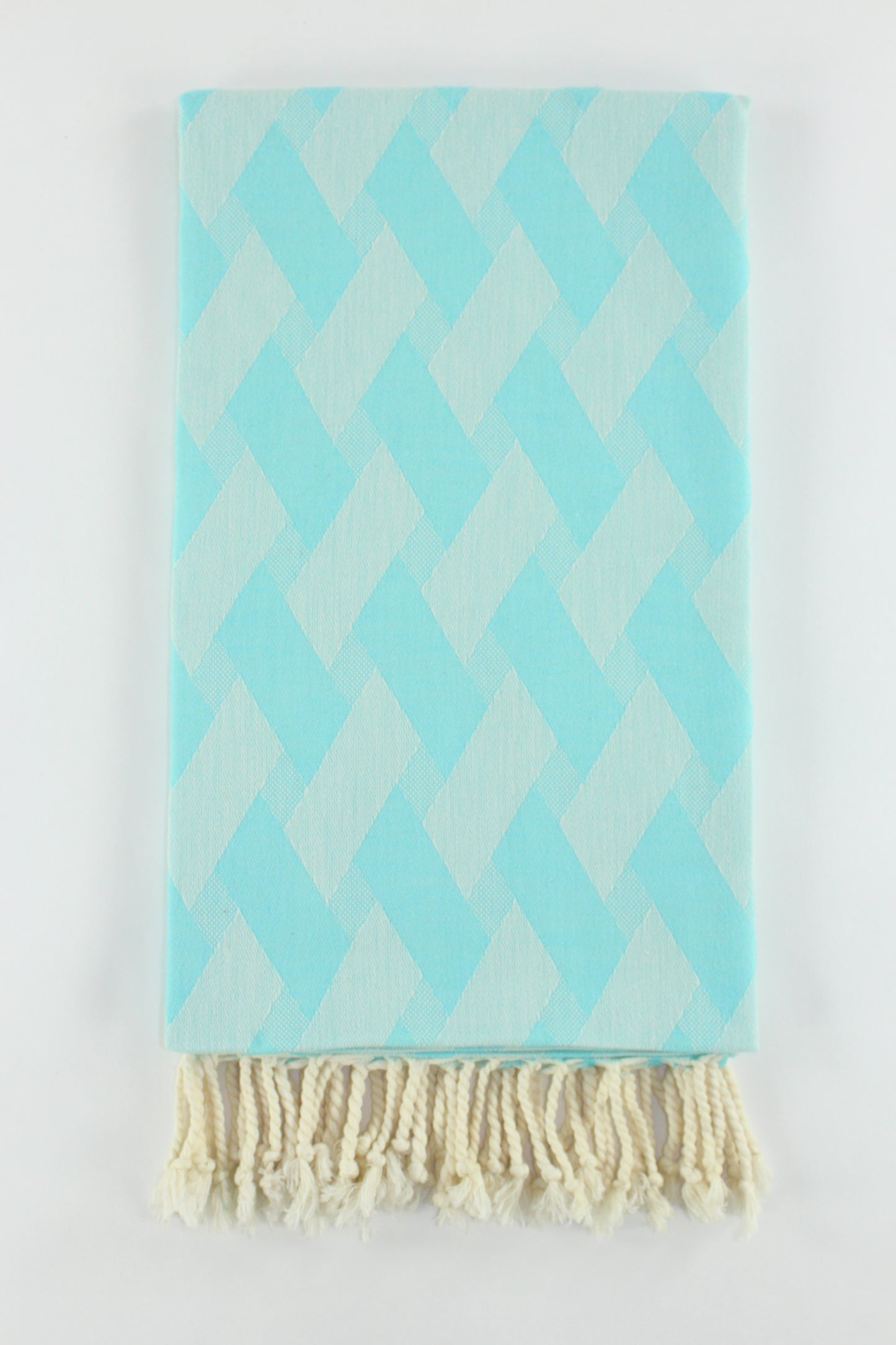 Premium Turkish Towel Peshtemal Fouta (Light Turquoise)