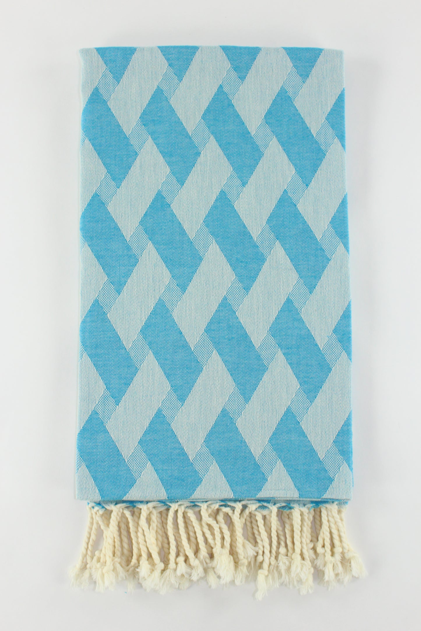 Premium Turkish Towel Peshtemal Fouta (Teal Blue)