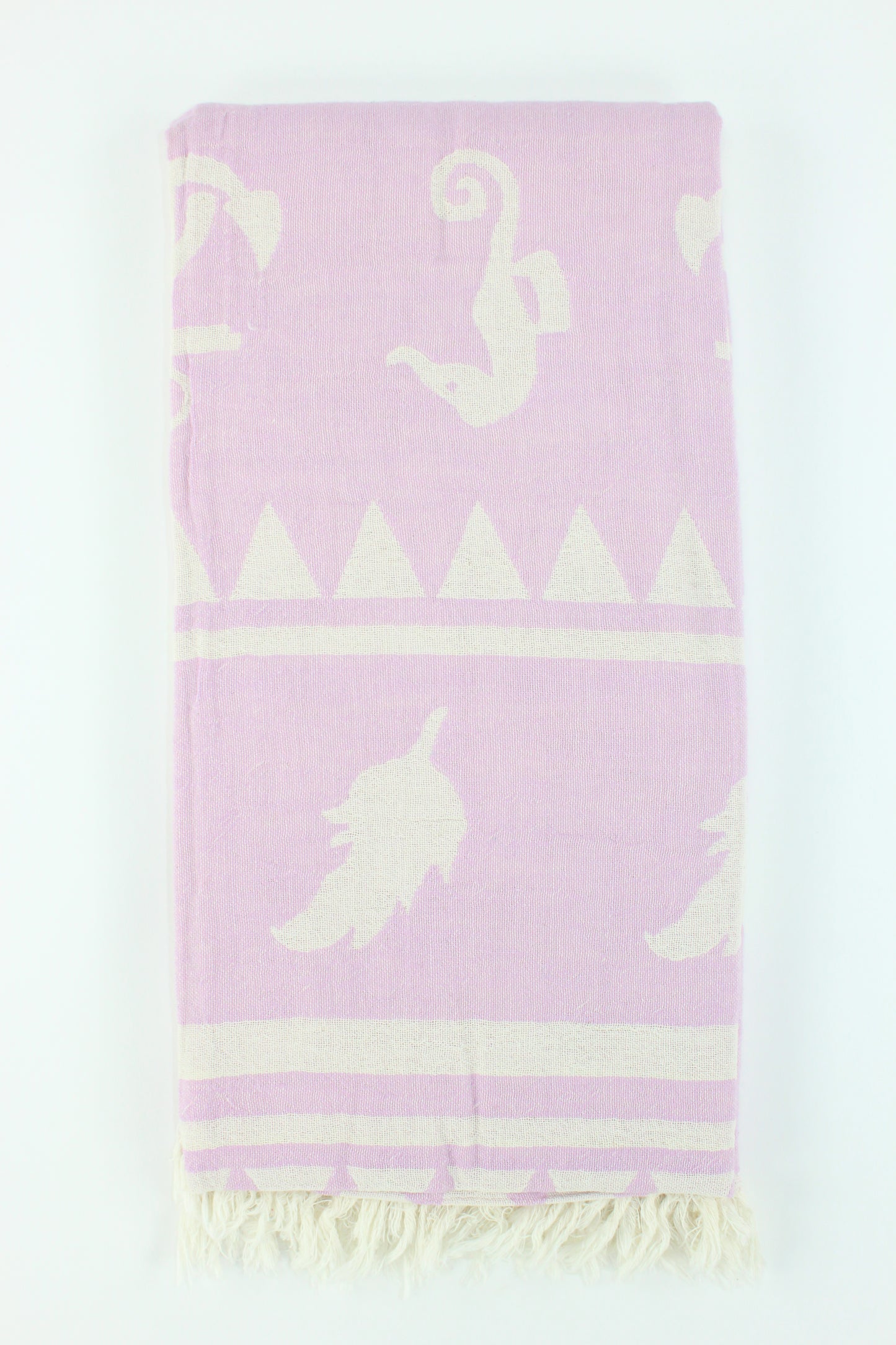 Premium Turkish Double Layer Towel Peshtemal Fouta (Pink Lilac)