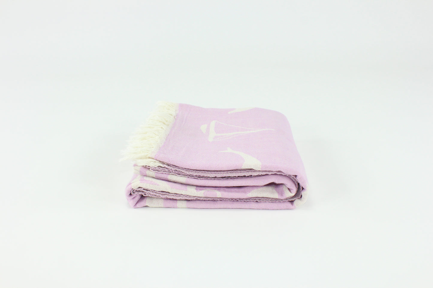 Premium Turkish Double Layer Towel Peshtemal Fouta (Pink Lilac)