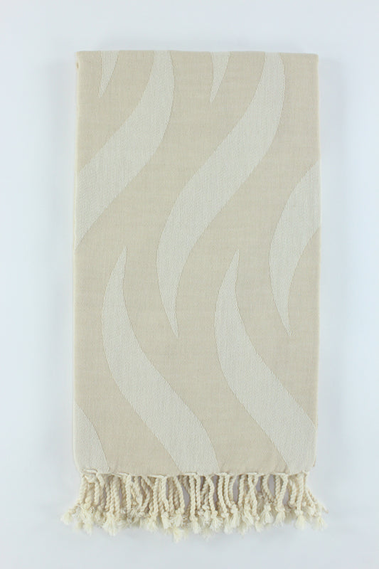 Premium Turkish Towel Peshtemal Fouta (Beige)