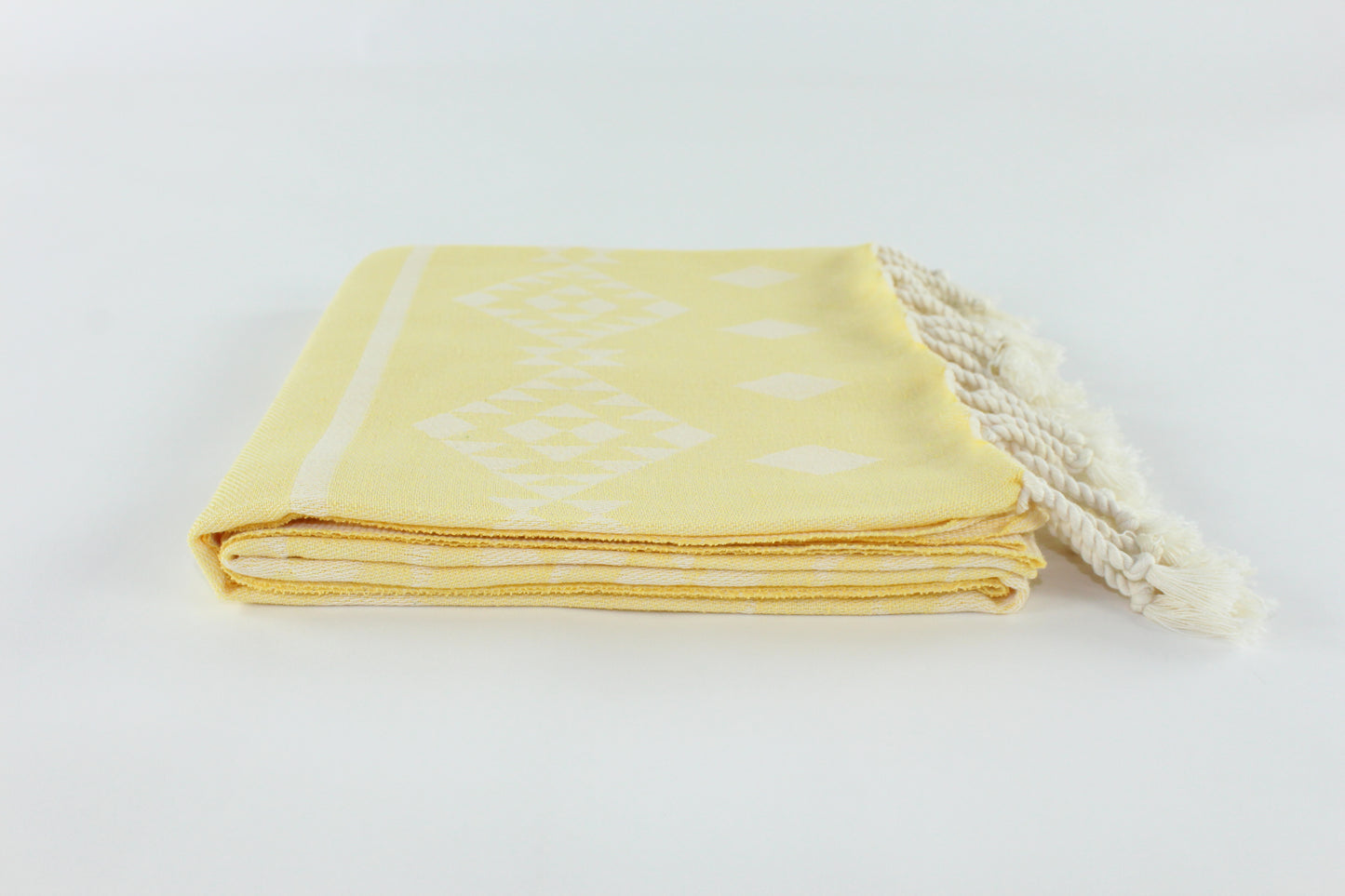 Premium Turkish Kilim Towel Peshtemal Fouta (Yellow)