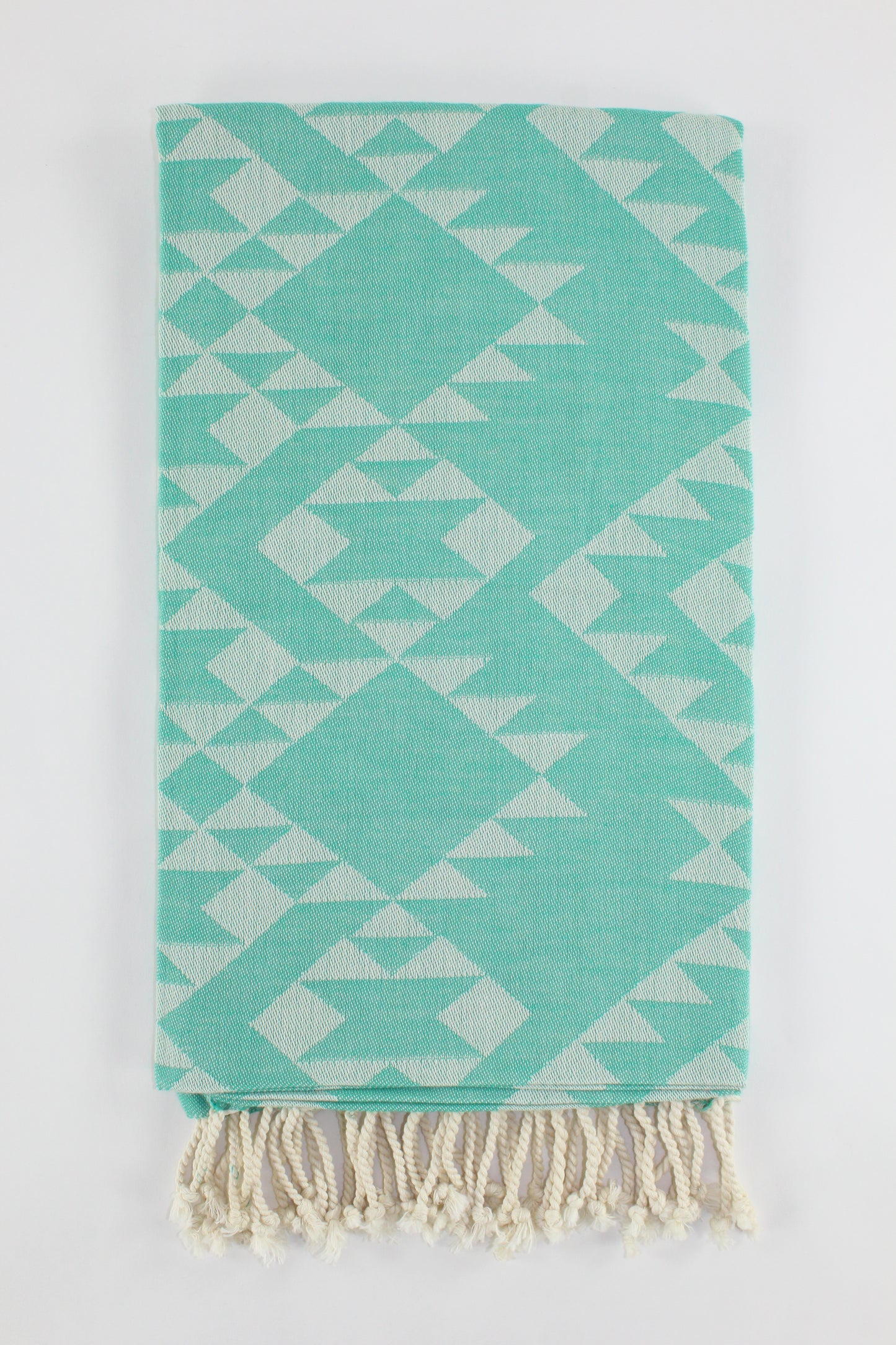 Premium Turkish Kilim Towel Peshtemal Fouta (Seafoam Green)