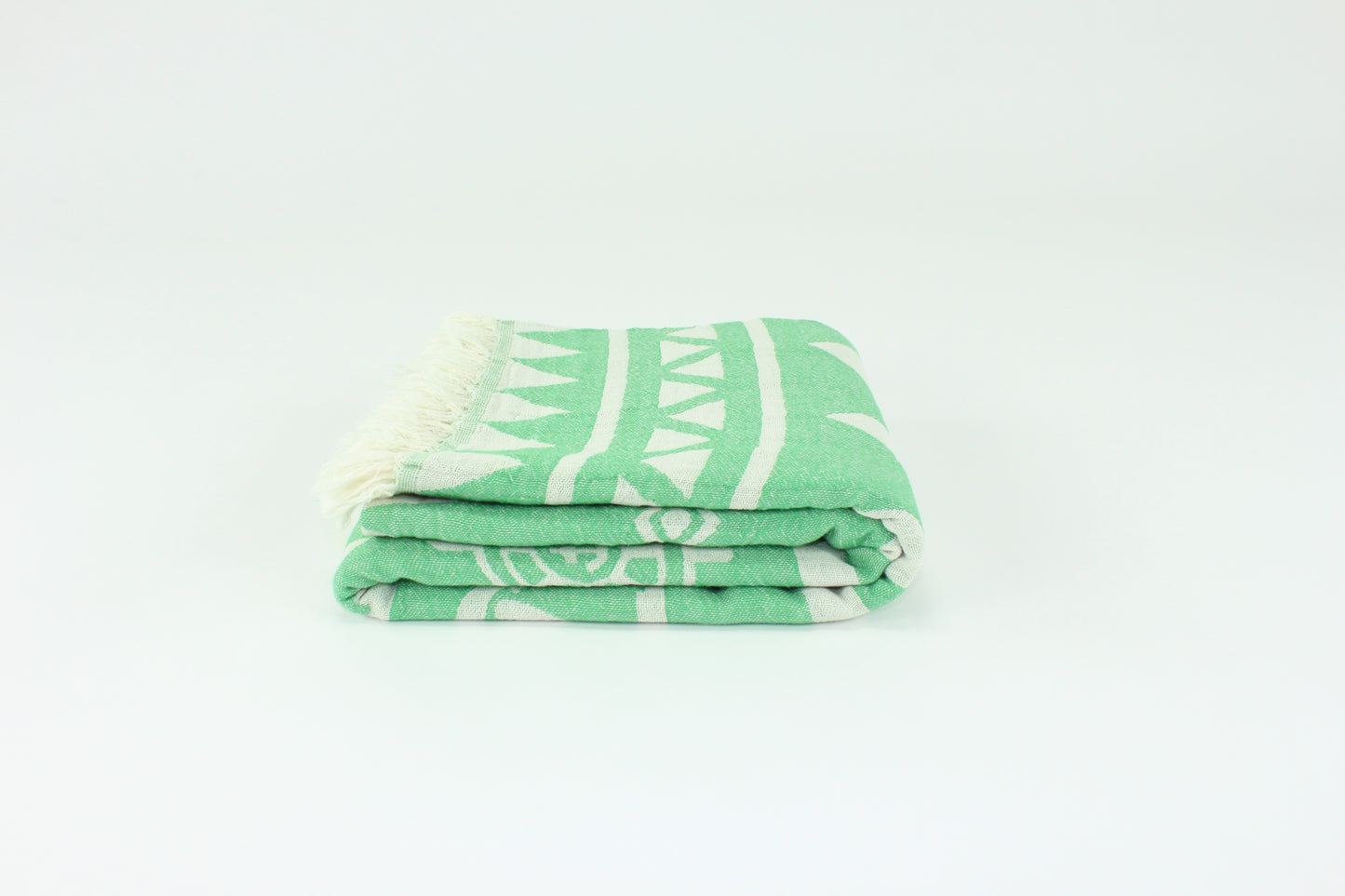 Premium Turkish Double Layer Towel Peshtemal Fouta (Green)