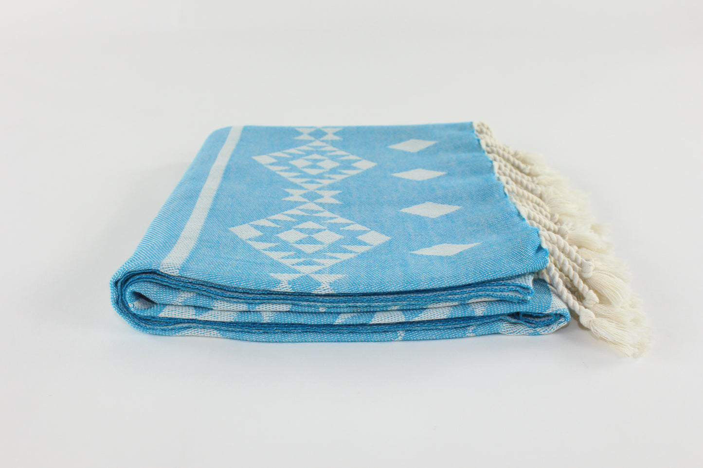 Premium Turkish Kilim Towel Peshtemal Fouta (Blue)