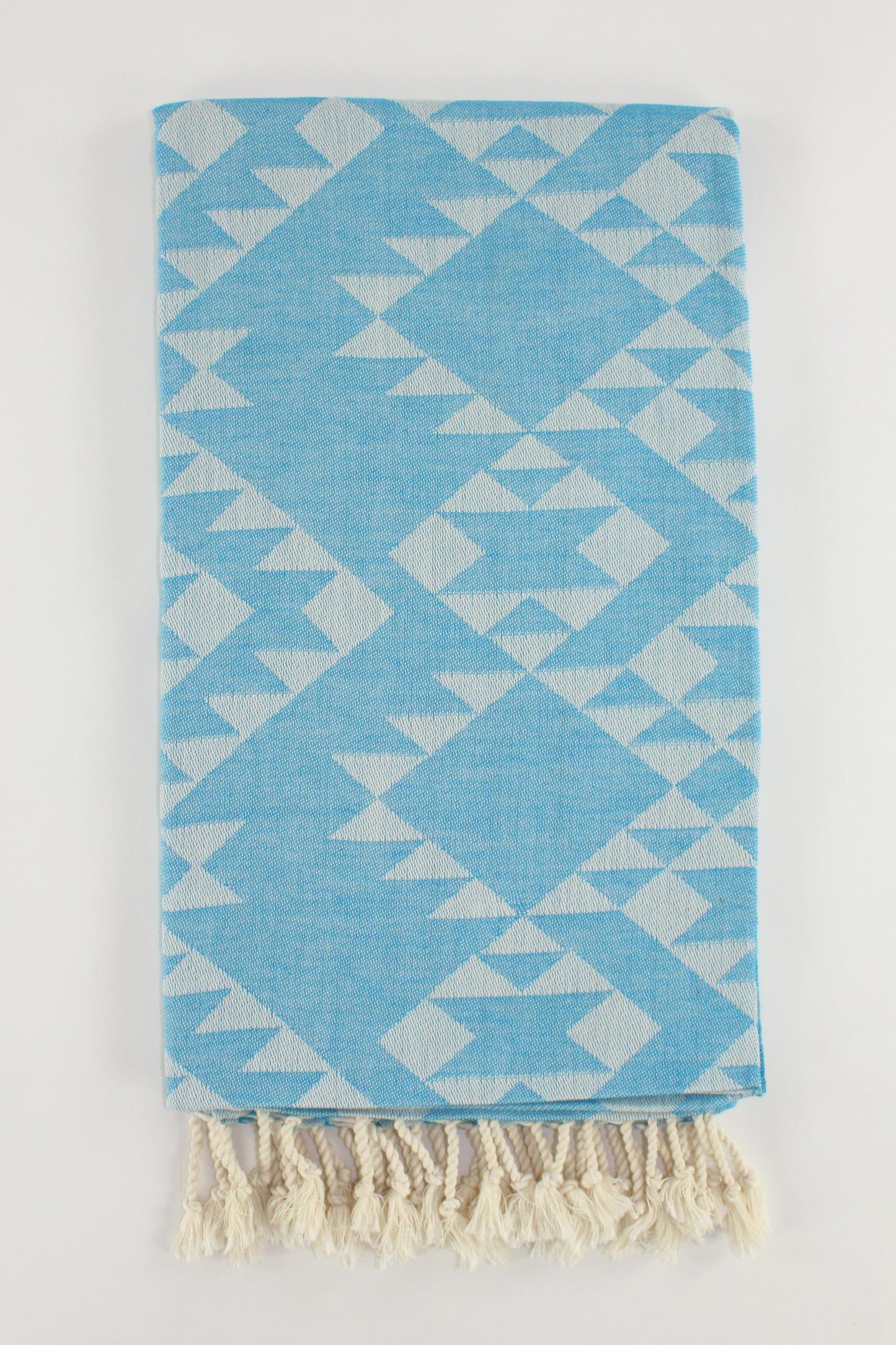 Premium Turkish Kilim Towel Peshtemal Fouta (Blue)