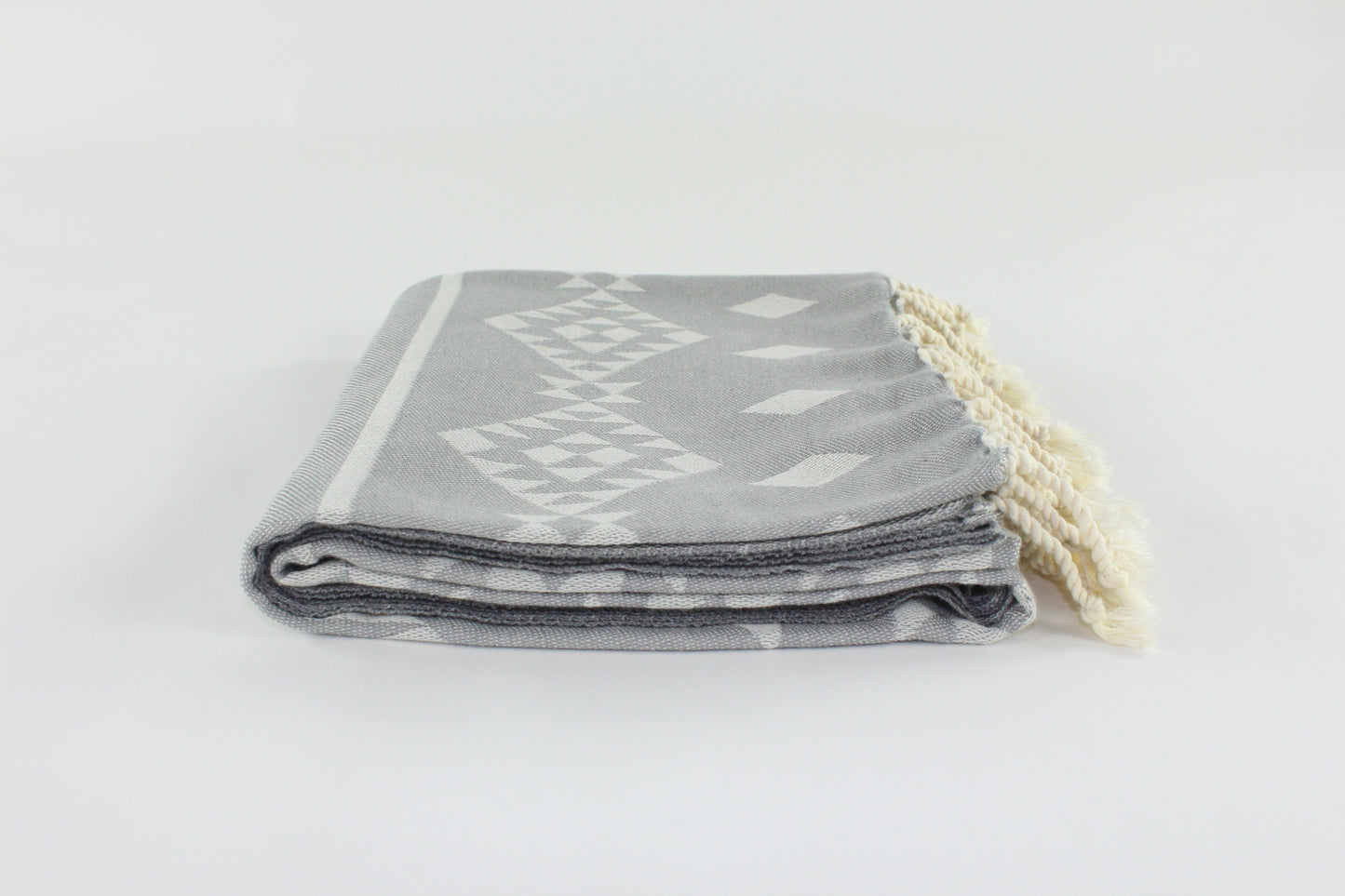 Premium Turkish Kilim Towel Peshtemal Fouta (Gray)