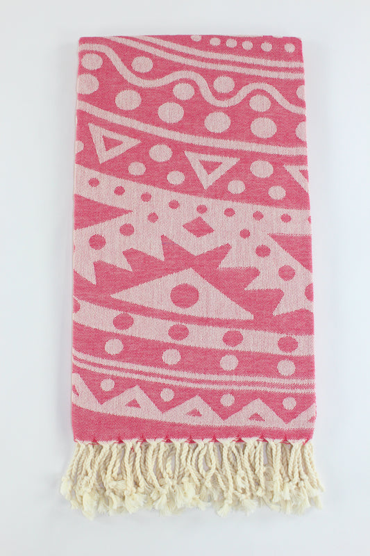 Premium Turkish Towel Peshtemal Fouta (Fuchsia)