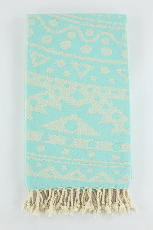 Premium Turkish Towel Peshtemal Fouta (Turquoise)