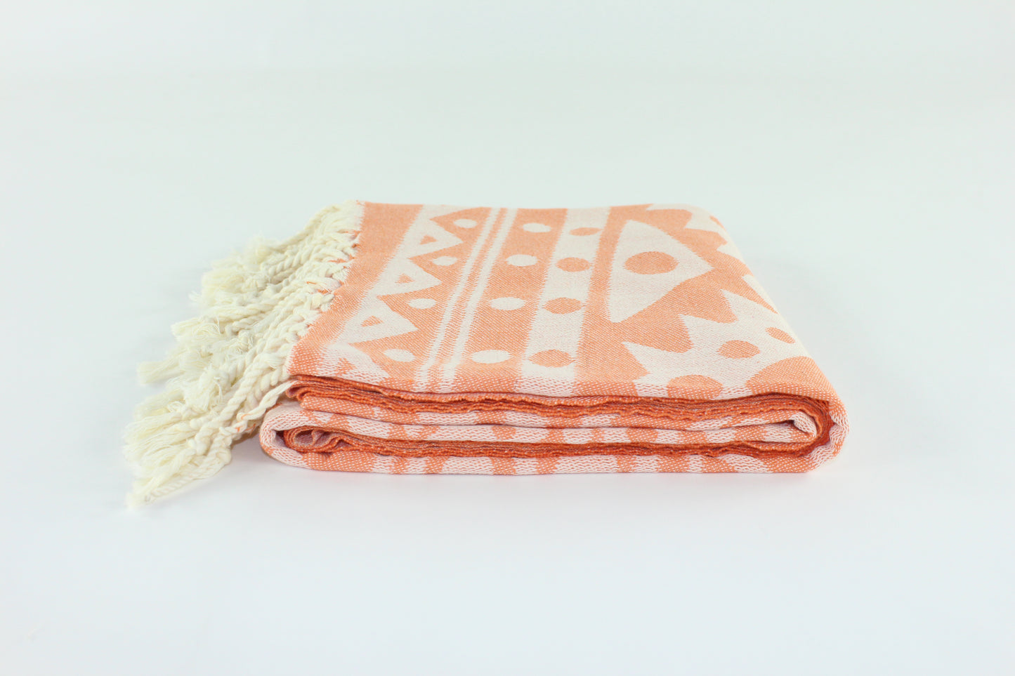 Premium Turkish Towel Peshtemal Fouta (Light Orange)