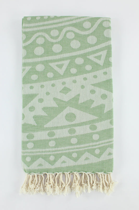 Premium Turkish Towel Peshtemal Fouta (Green)