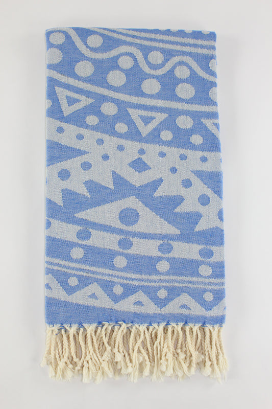 Premium Turkish Towel Peshtemal Fouta (Blue)