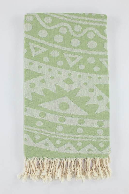 Premium Turkish Towel Peshtemal Fouta (Green)