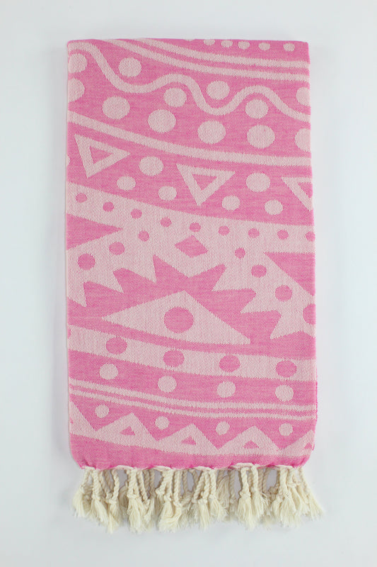 Premium Turkish Towel Peshtemal Fouta (Pink Fuchsia)