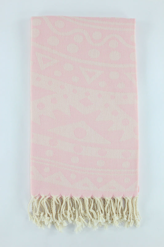 Premium Turkish Towel Peshtemal Fouta (Light Pink)