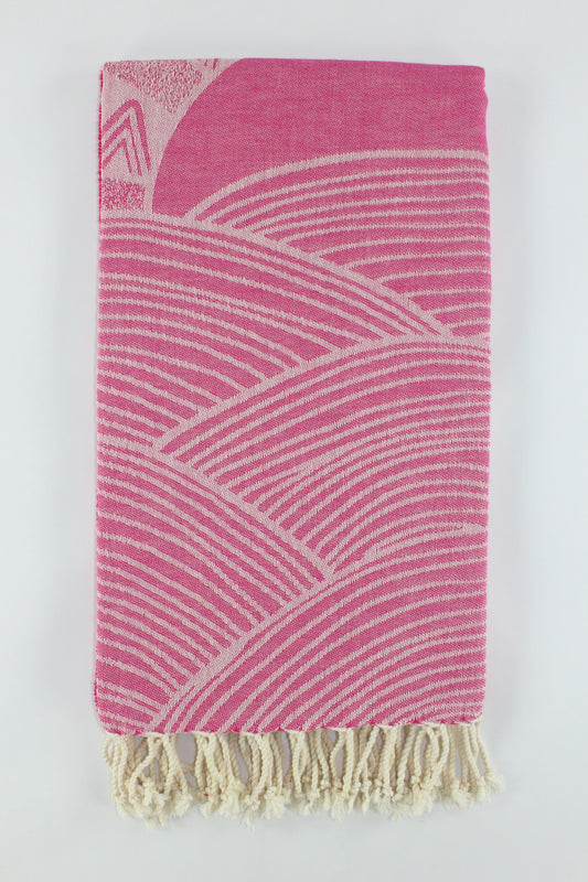 Premium Turkish Towel Peshtemal Fouta (Fuchsia)