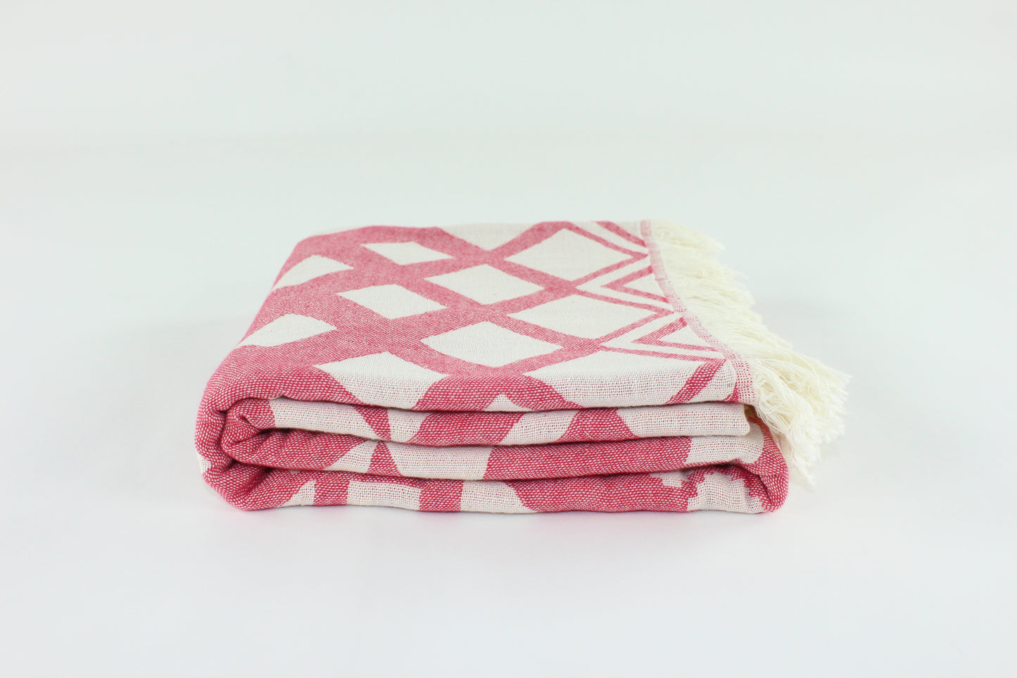 Premium Turkish Double Layer Towel Peshtemal Fouta (Red)