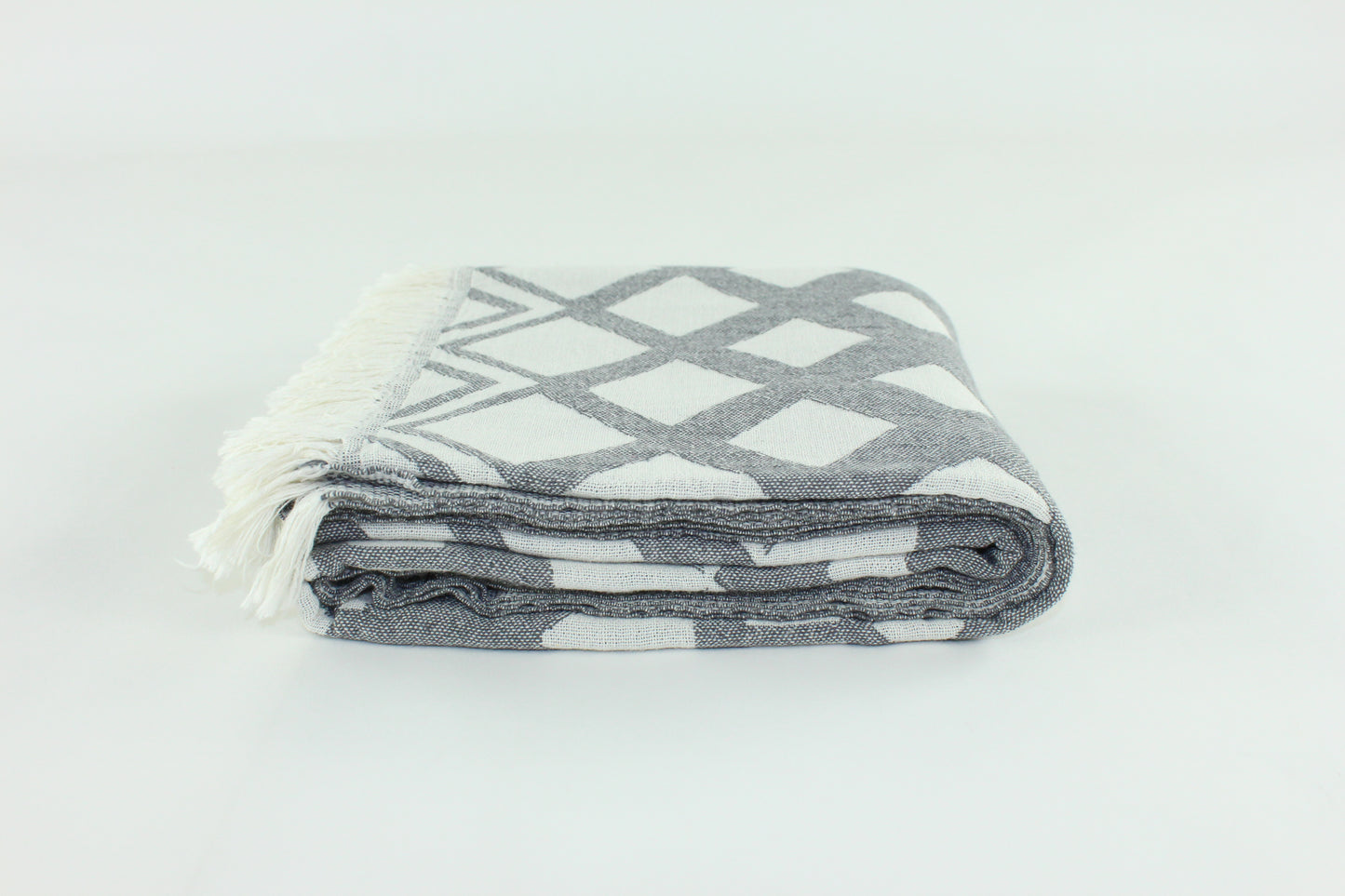 Premium Turkish Double Layer Towel Peshtemal Fouta (Anthracite)