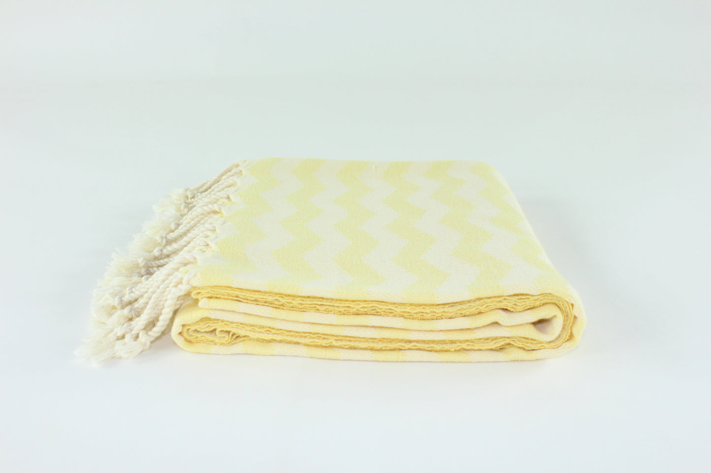 Premium Turkish Towel Peshtemal Fouta (Yellow)