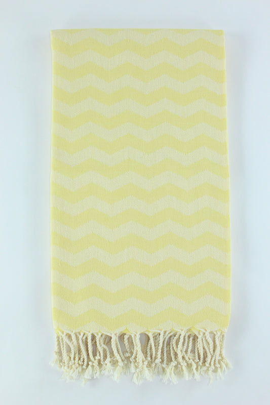 Premium Turkish Towel Peshtemal Fouta (Yellow)