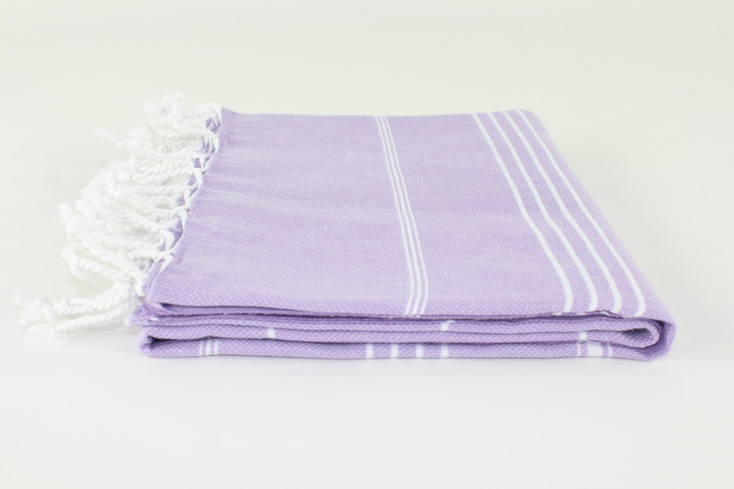 Premium Turkish Classic Striped Towel Peshtemal Fouta (Lilac)