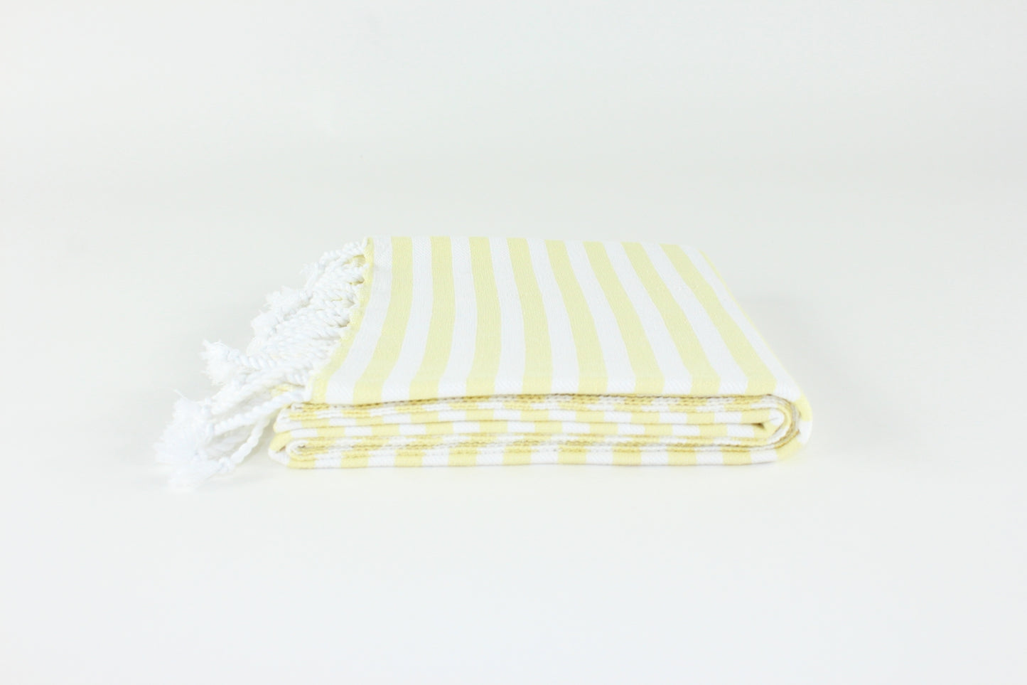 Premium Turkish Full Striped Towel Peshtemal Fouta (Yellow)