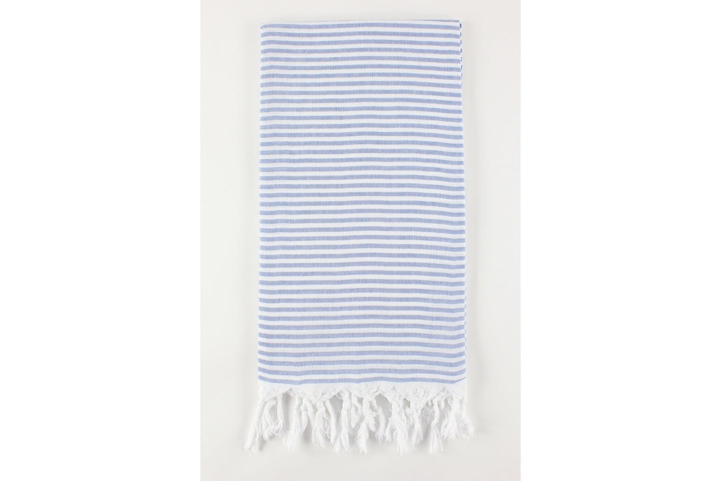 Premium Turkish Full Thin Striped Towel Peshtemal Fouta (Navy Blue)