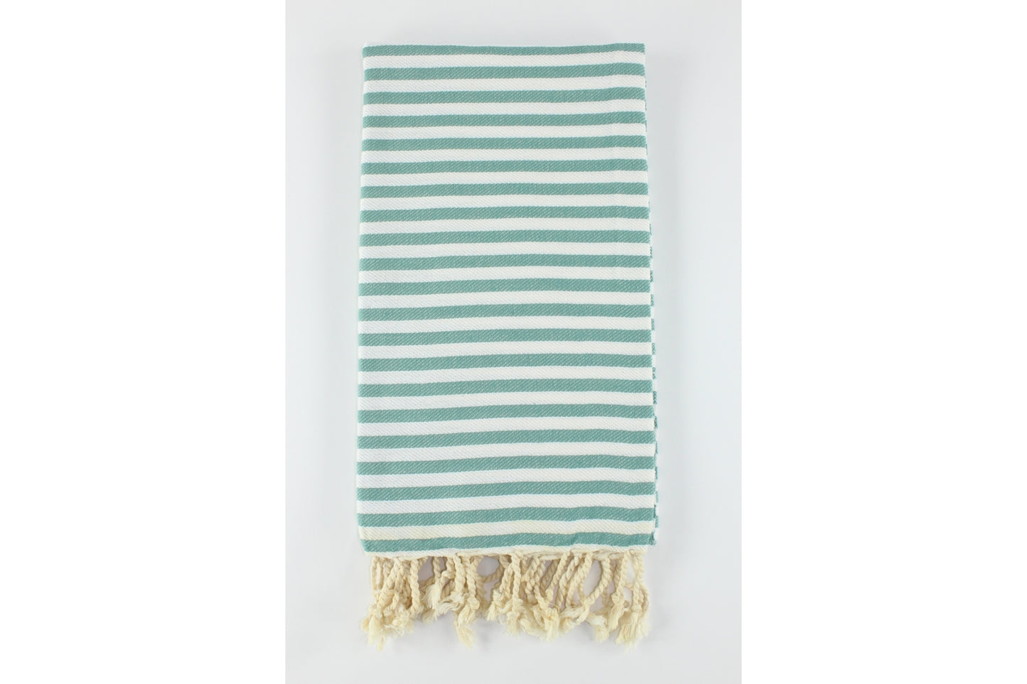 Premium Turkish Full Striped Towel Peshtemal Fouta (Eucalyptus)