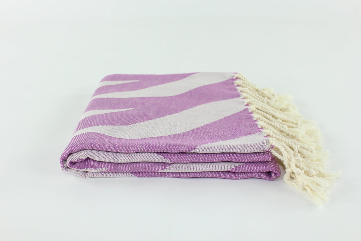 Premium Turkish Towel Peshtemal Fouta (Purple)
