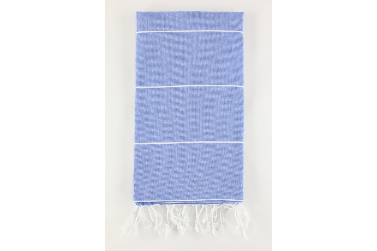 Premium Turkish Classic Striped Towel Peshtemal Fouta (Royal Blue)