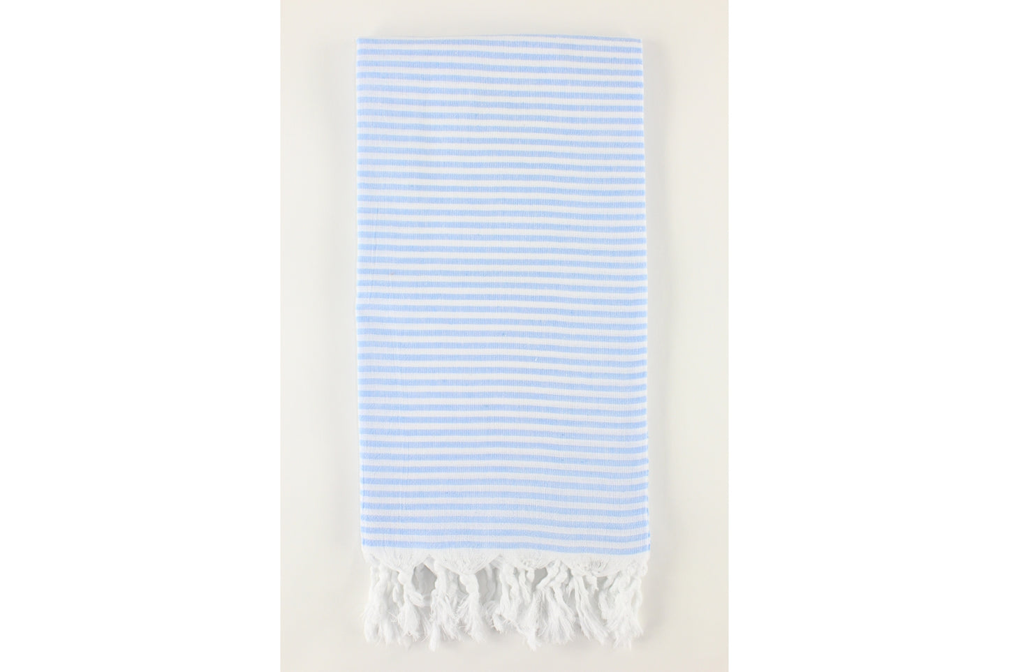 Premium Turkish Full Thin Striped Towel Peshtemal Fouta (Blue)