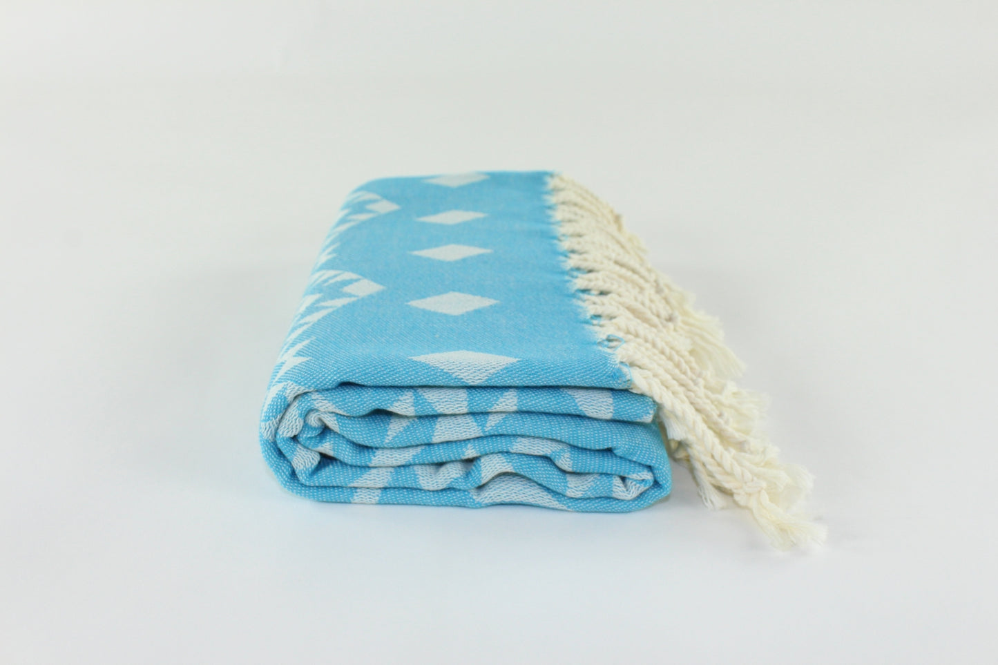 Premium Turkish Kilim Towel Peshtemal Fouta (Blue)