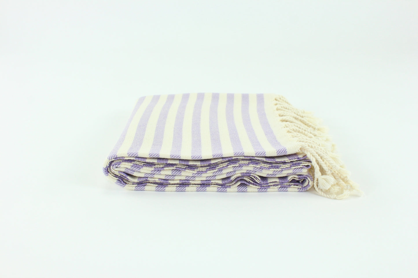 Premium Turkish Full Striped Towel Peshtemal Fouta (Lilac)