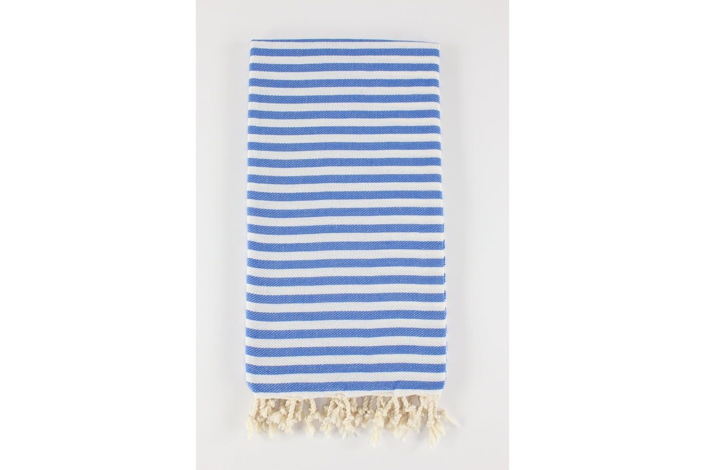 Premium Turkish Full Striped Towel Peshtemal Fouta (Royal Blue)