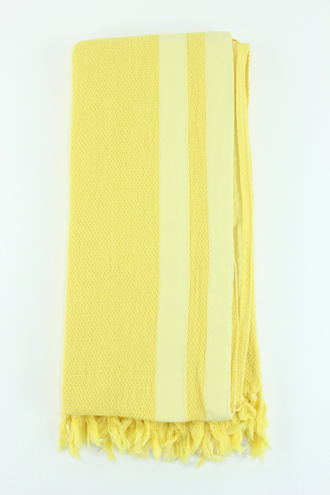 Premium Turkish Towel Peshtemal Fouta (Yellow)