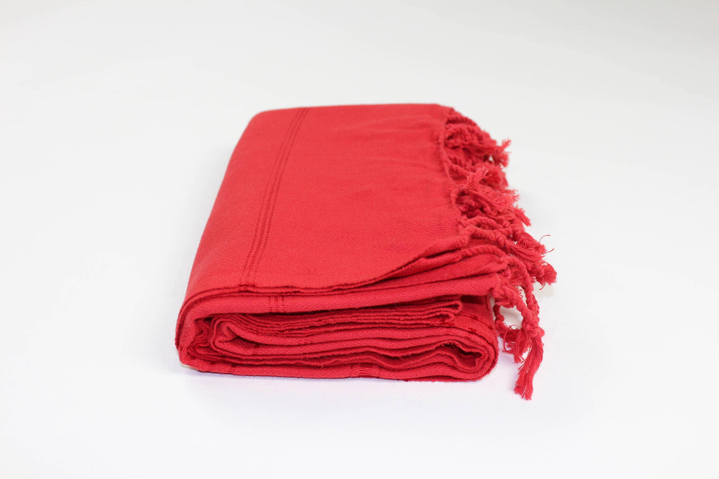 Premium Turkish Striped Towel Peshtemal Fouta (Red)