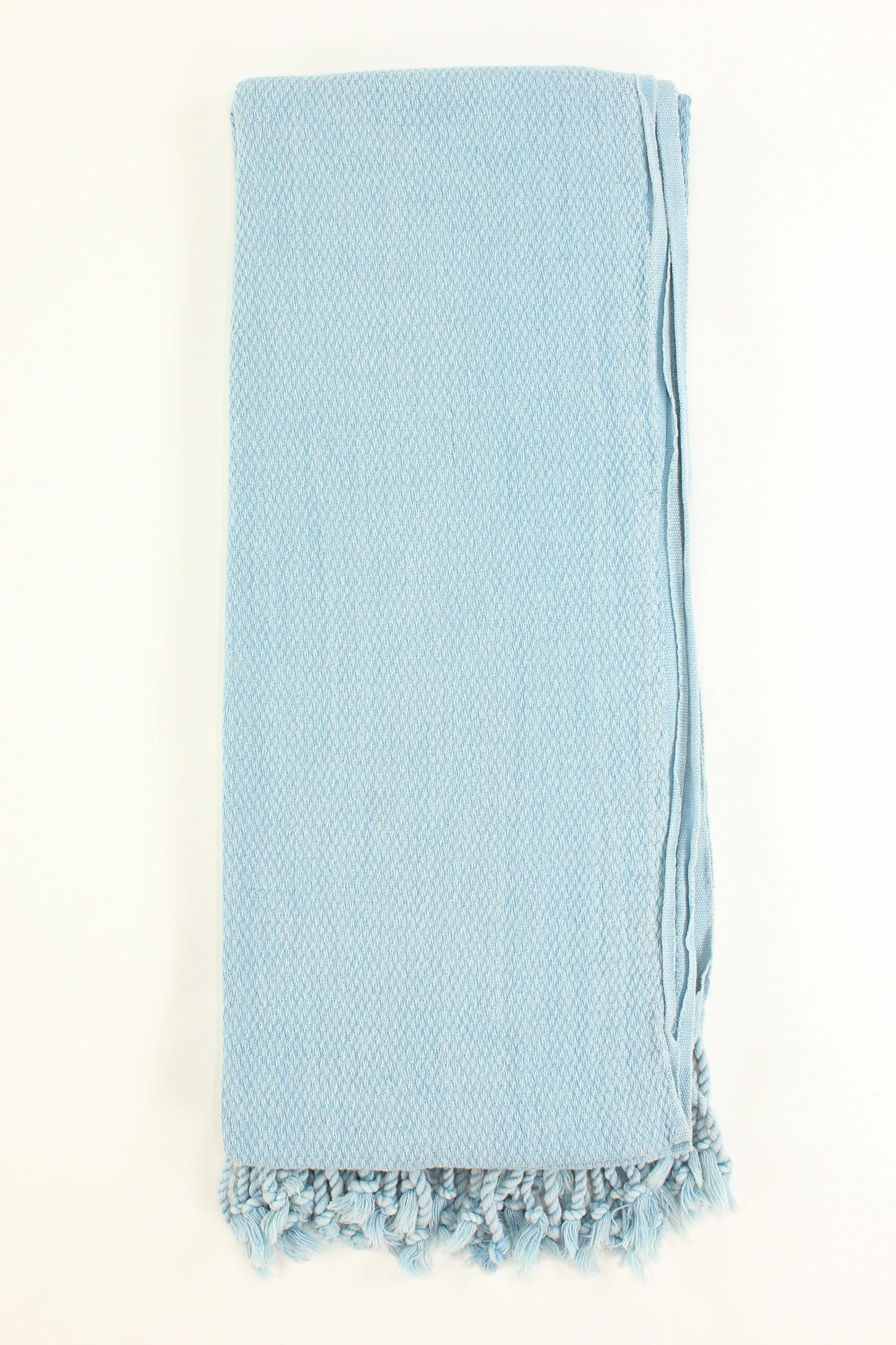 Premium Turkish Stone Washed Towel Peshtemal Fouta (Light Blue)