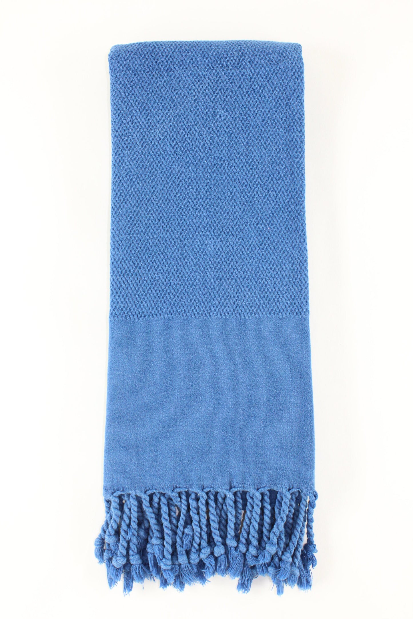 Premium Turkish Stone Washed Towel Peshtemal Fouta (Denim Blue)